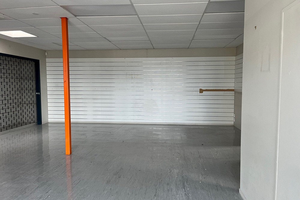 An empty shed at Onekawa Trade Depot.